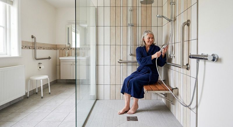 Accessible Shower Construction in Portland, ME